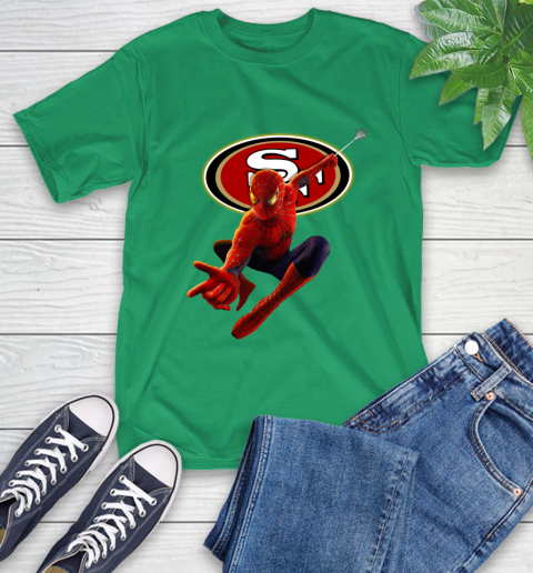 NFL Spider Man Avengers Endgame Football San Francisco 49ers T-Shirt 7