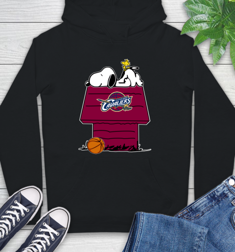 Cleveland Cavaliers NBA Basketball Snoopy Woodstock The Peanuts Movie Hoodie 2
