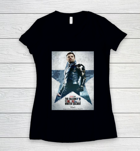 Winter Soldier The Falcon And The Winter Soldier Women's V-Neck T-Shirt