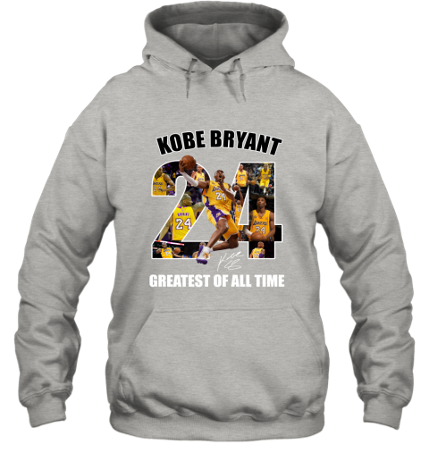 Kobe Bryant Greatest Of All Time Number 24 Signature Hoodie