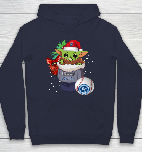 Kansas City Royals Christmas Baby Yoda Star Wars Funny Happy MLB Hoodie 4