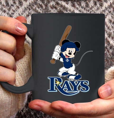 MLB Baseball Tampa Bay Rays Cheerful Mickey Mouse Shirt Ceramic Mug 15oz