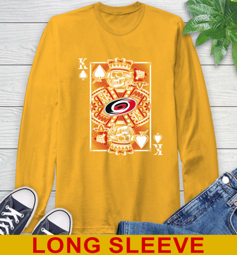 Carolina Hurricanes NHL Hockey The King Of Spades Death Cards Shirt Long Sleeve T-Shirt 2
