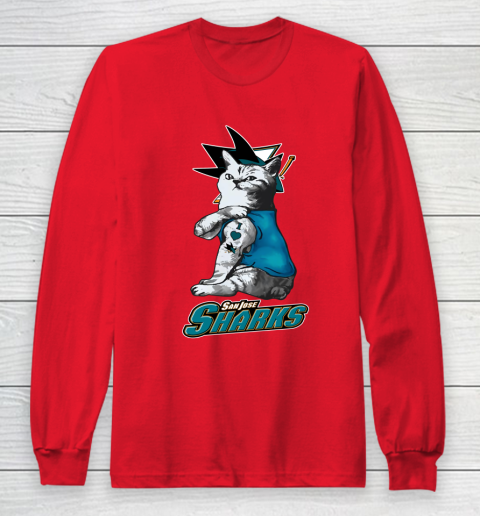 San jose sharks cat shirt discount