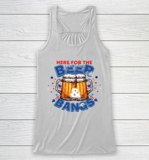 Beer Lover Funny Shirt Beer And Fireworks 4th July 2021 Funny Independence Day Quote Racerback Tank