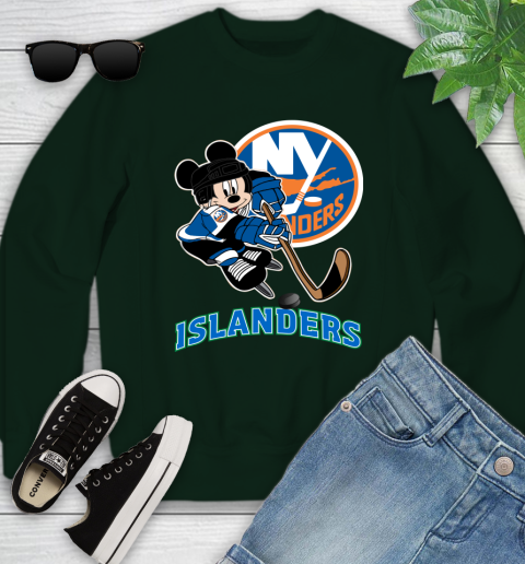 NHL New York Islanders Mickey Mouse Disney Hockey T Shirt Youth Sweatshirt 10