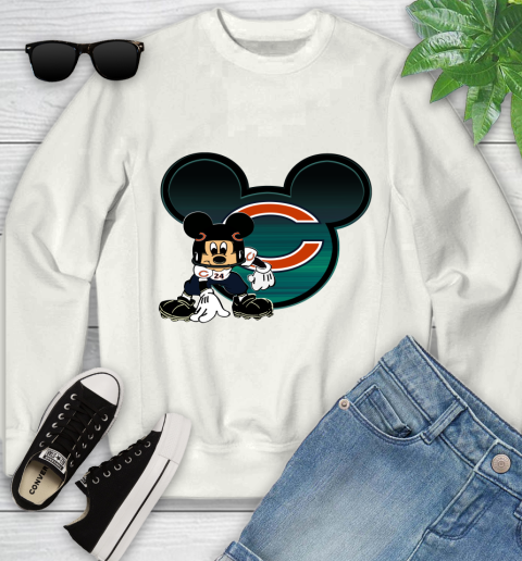 NFL Chicago Bears Mickey Mouse Disney Football T Shirt Youth Sweatshirt