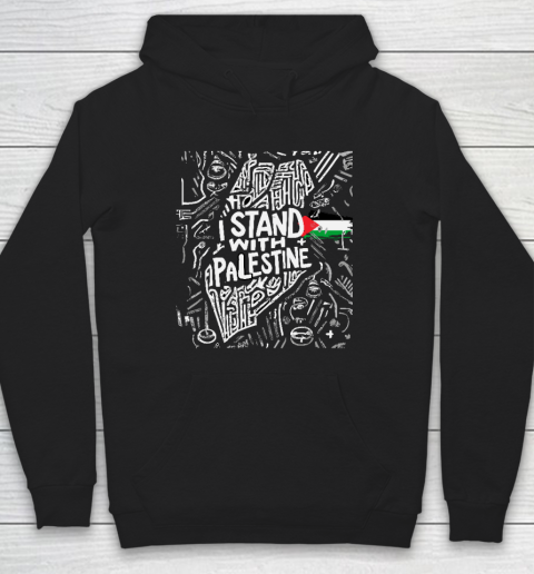 I Stand With Palestine Quote Free Palestine Hoodie