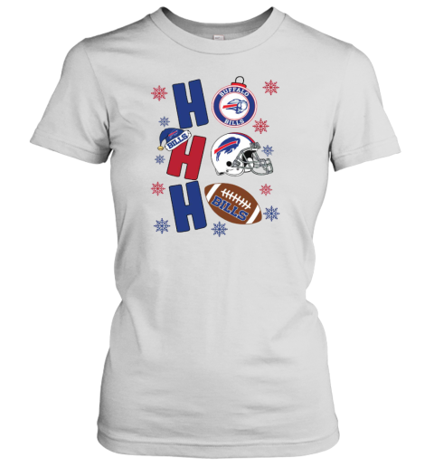 Buffalo Bills Hohoho Santa Claus Christmas Football NFL Women's T-Shirt
