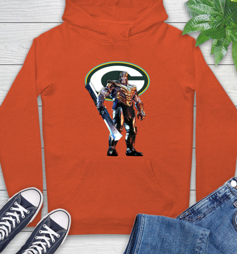 NFL Thanos Gauntlet Avengers Endgame Football Green Bay Packers Hoodie 5