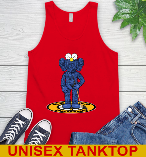 NHL Hockey Boston Bruins Kaws Bff Blue Figure Shirt Tank Top 6