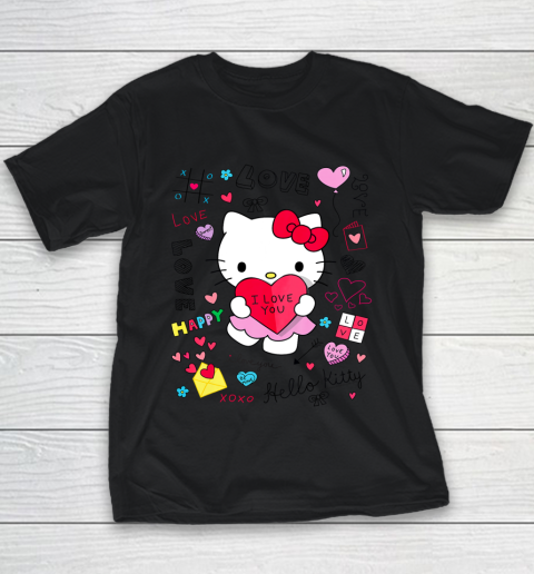 Hello Kitty Love Notes Valentine Tee Youth T-Shirt