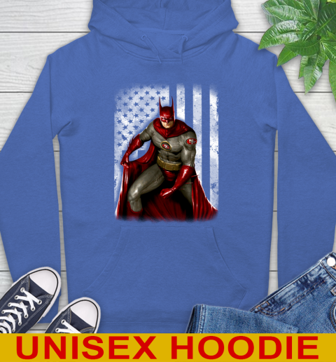 San Francisco 49ers NFL Football Batman DC American Flag Shirt Hoodie 9