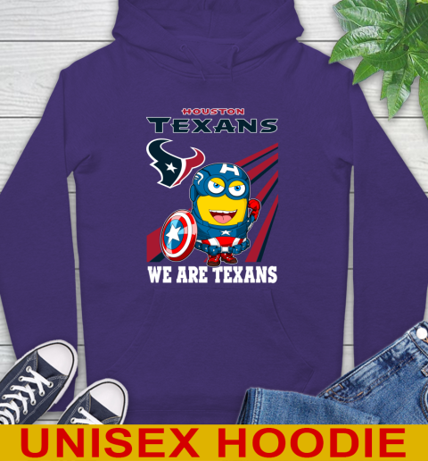 NFL Football Houston Texans Captain America Marvel Avengers Minion Shirt Hoodie 5