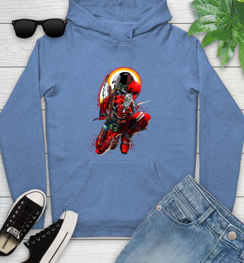 NFL Deadpool Marvel Comics Sports Football Washington Redskins Youth Hoodie 12