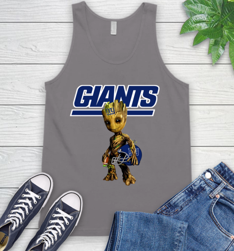 New York Giants NFL Football Groot Marvel Guardians Of The Galaxy Tank Top 7