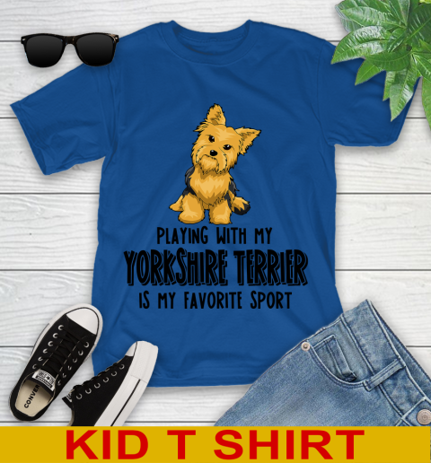 Playing with my yorkshire terrier is my favorite sport 91