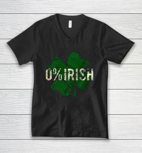 0 Irish Shamrock St St Patricks Day V-Neck T-Shirt