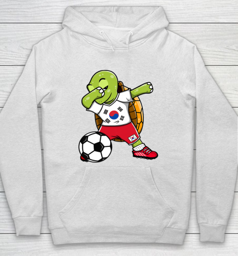 Dabbing Turtle South Korea Soccer Fans Jersey Flag Football Hoodie