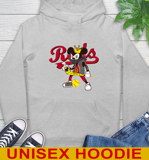 Cincinnati Reds MLB Baseball Mickey Peace Sign Sports Hoodie 6