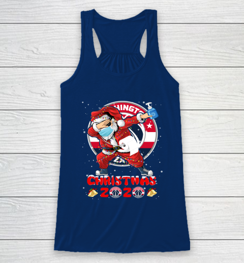 Washington Wizards Funny Santa Claus Dabbing Christmas 2020 NBA Racerback Tank 6