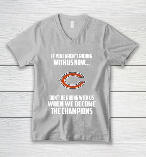 NFL Chicago Bears Football We Become The Champions V-Neck T-Shirt 3