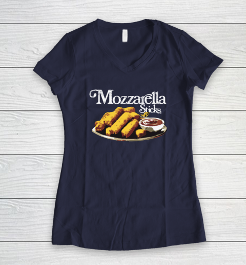 Mozzarella Sticks Women's V-Neck T-Shirt 7