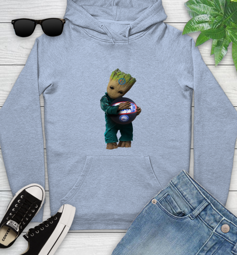 NBA Groot Guardians Of The Galaxy Basketball Sports Philadelphia 76ers Youth Hoodie 10