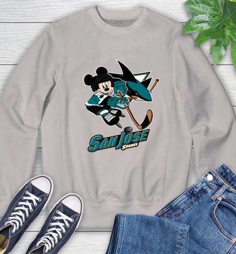NHL San Jose Sharks Mickey Mouse Disney Hockey T Shirt Sweatshirt 12
