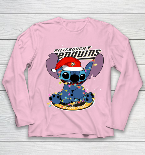 Pittsburgh Penguins NHL Hockey noel stitch Christmas Youth Long Sleeve 6