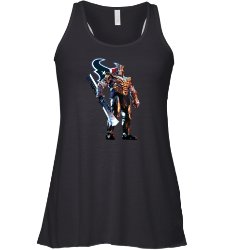 NFL Thanos Marvel Avengers Endgame Football Houston Texans Racerback Tank