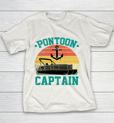 Pontoon Captain Funny Boaters Or Boat Driving Lovers gift Youth T-Shirt