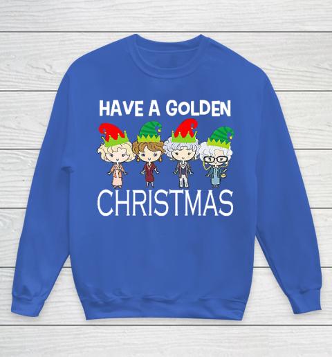 Golden Girls Lovers Gift T shirt Have A Golden Christmas Vintage Youth Sweatshirt 6