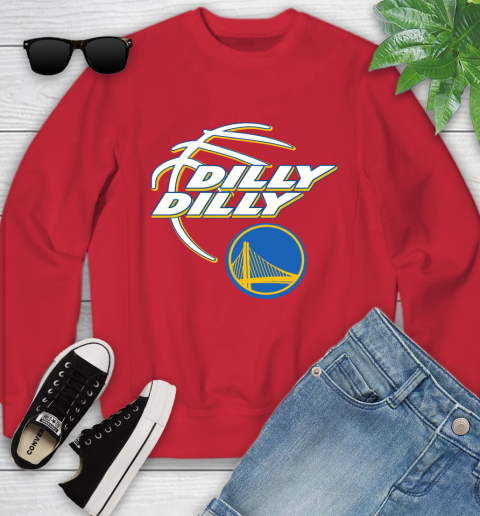 NBA Golden State Warriors Dilly Dilly Basketball Sports Youth Sweatshirt 9