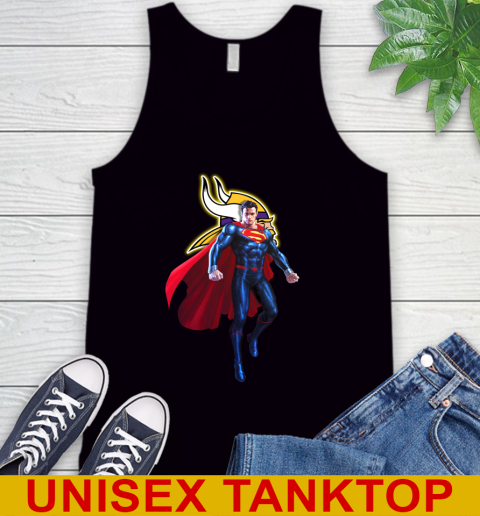 NFL Superman DC Sports Football Minnesota Vikings Tank Top 2