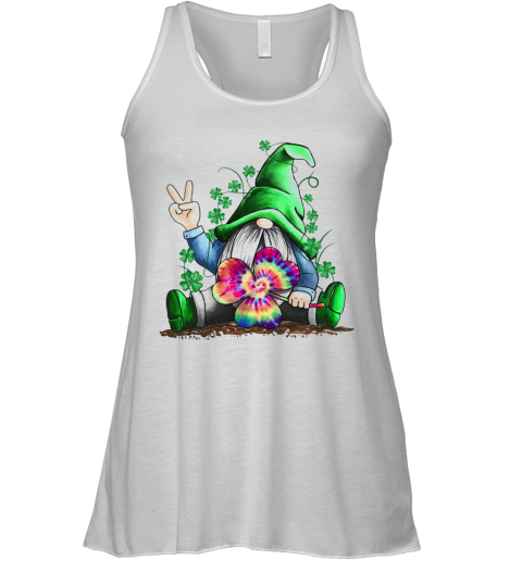 Hippie Gnome Happy St Patrick's Day shirt Racerback Tank