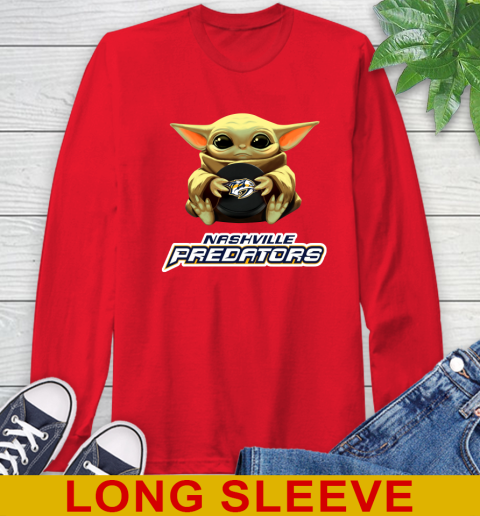 NHL Hockey Nashville Predators Star Wars Baby Yoda Shirt 67