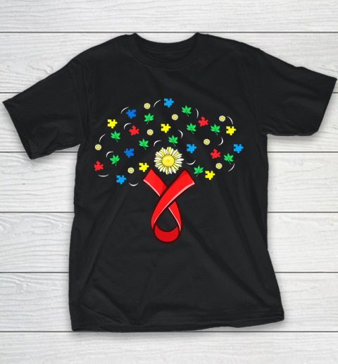 Autism Awareness Sunflower Youth T-Shirt