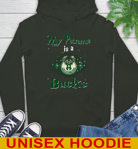 NBA Basketball Harry Potter My Patronus Is A Milwaukee Bucks Hoodie 12