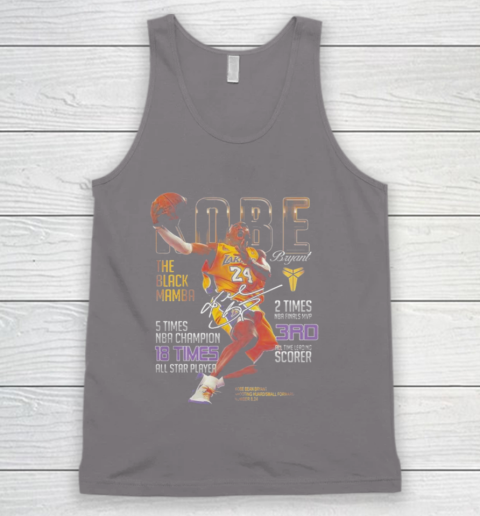 Kobe Bryant The Black Mamba 5 Times NBA Champions Signatures Tank Top 6