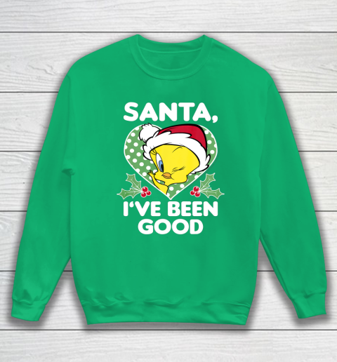 Looney Tunes Christmas Tweety Bird Santa I ve Been Good Sweatshirt 5