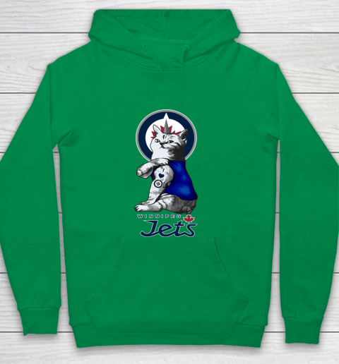 NHL My Cat Loves Winnipeg Jets Hockey Youth Hoodie 4