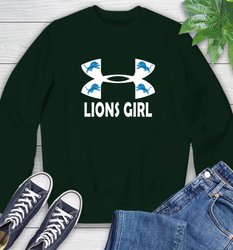 NFL Detroit Lions Girl Under Armour Football Sports Sweatshirt 12
