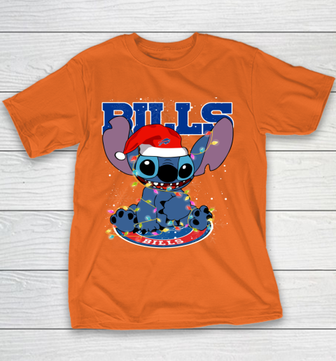 Buffalo Bills NFL Football noel stitch Christmas Youth T-Shirt 3