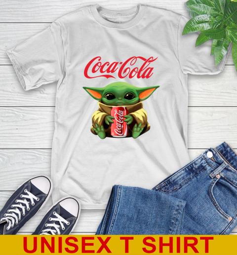 Star Wars Baby Yoda Hugs Coca Cola Soft Drink Shirt