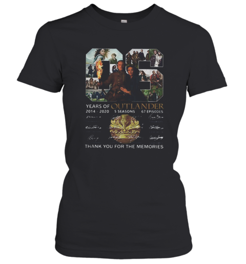 06 Years Of Outlander 2014 2020 Signatures Women's T-Shirt
