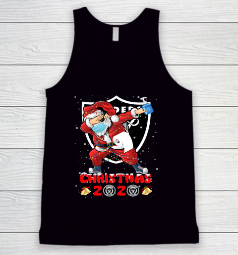 Oakland Raiders Funny Santa Claus Dabbing Christmas 2020 NFL Tank Top
