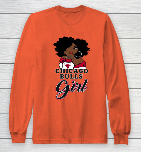 Chicago Bulls Girl NBA Long Sleeve T-Shirt 5