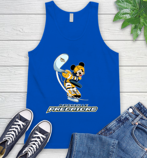 NHL Hockey Nashville Predators Cheerful Mickey Mouse Shirt Tank Top 5