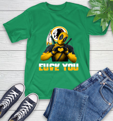 NHL Washington Redskins Deadpool Love You Fuck You Football Sports T-Shirt 7